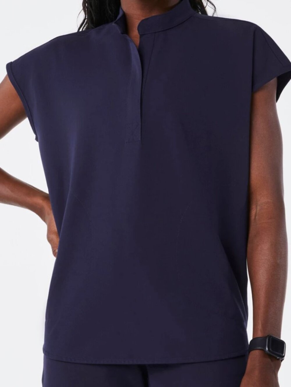 FIGS Rafaela Scrub Top - Navy